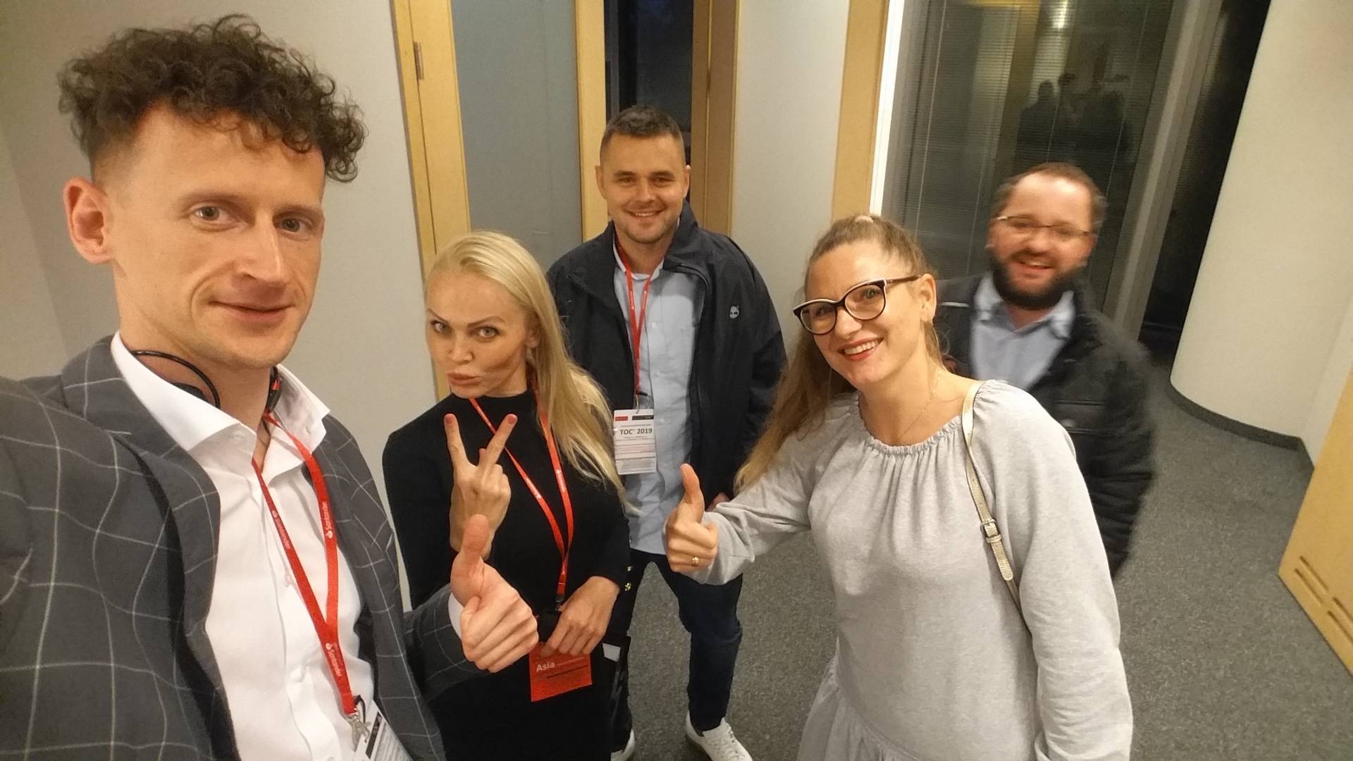 Selfie with Joanna Drucka - Podbereska and one of the last attendees leaving the event